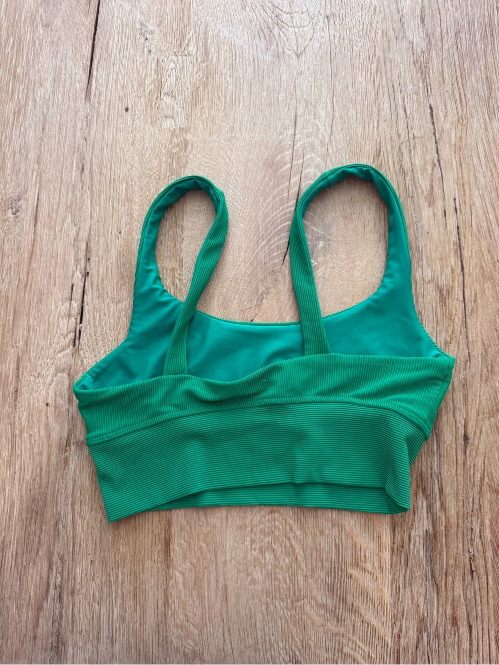 Beach Riot Emerald Ribbed Sports Bralette - Picture 2 of 4